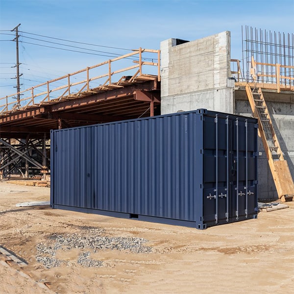our construction site storage containers have a high weight capacity to accommodate heavy construction equipment and materials